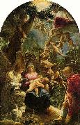Adam Elsheimer Holy Family with St John the Baptist, oil painting artist